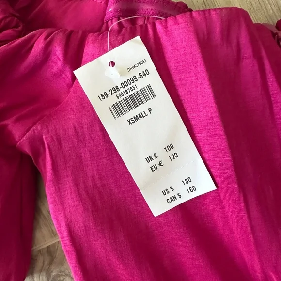 Abercrombie & Fitch Pink Midi Dress | XS Petite - Picture 5 of 5